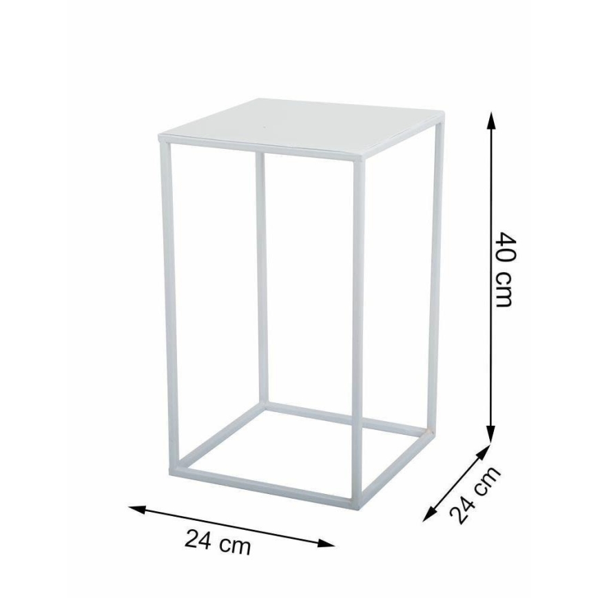 Подставка для цветов 40x24 см белый