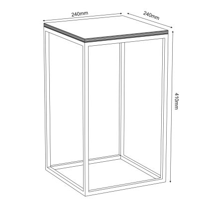 Подставка для цветов 40x24 см белый