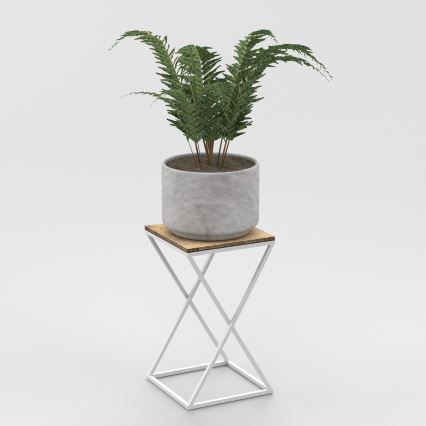 Подставка для цветов 40x24 см белый