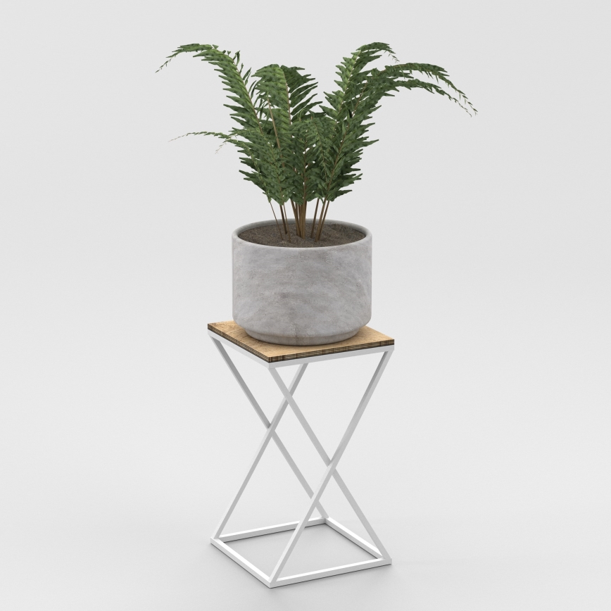 Подставка для цветов 40x24 см белый