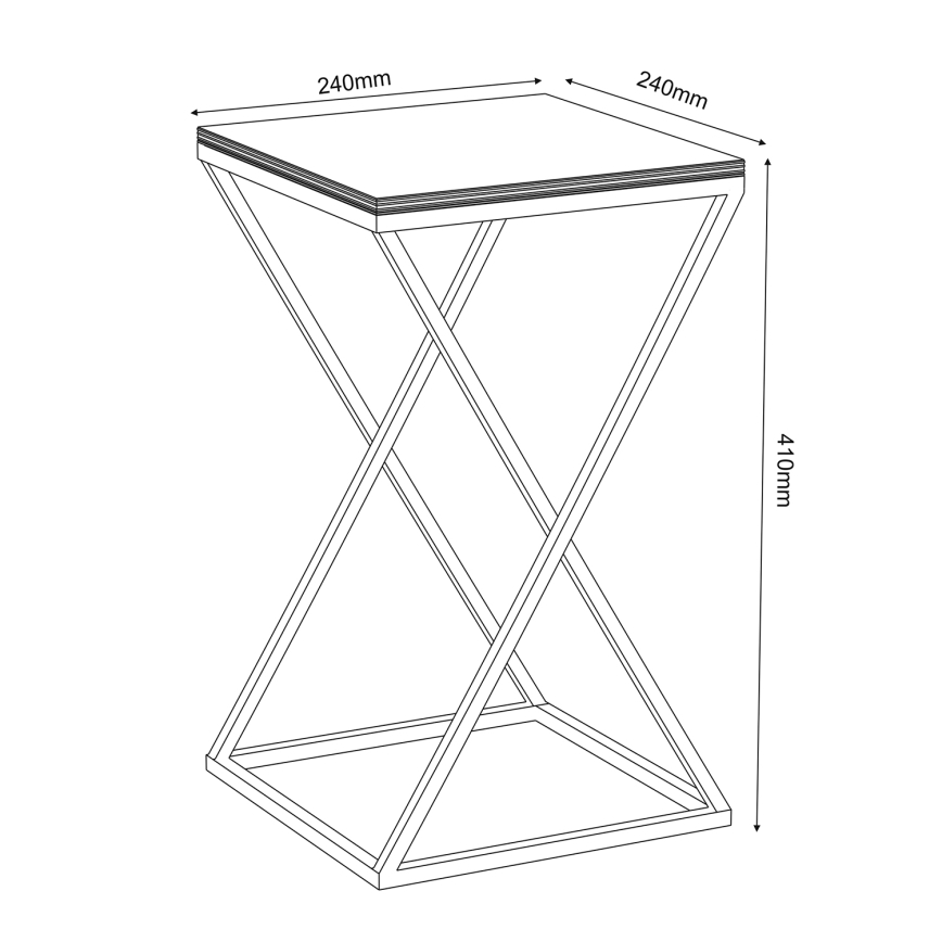 Подставка для цветов 40x24 см белый