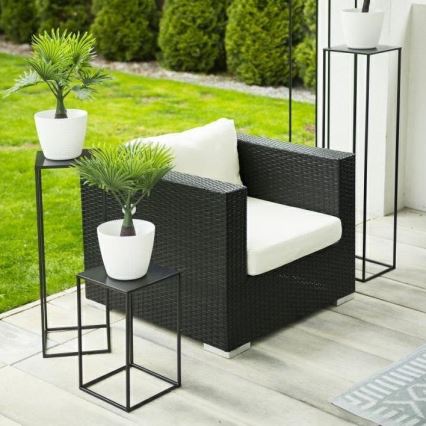 Подставка для цветов 40x24 см черный
