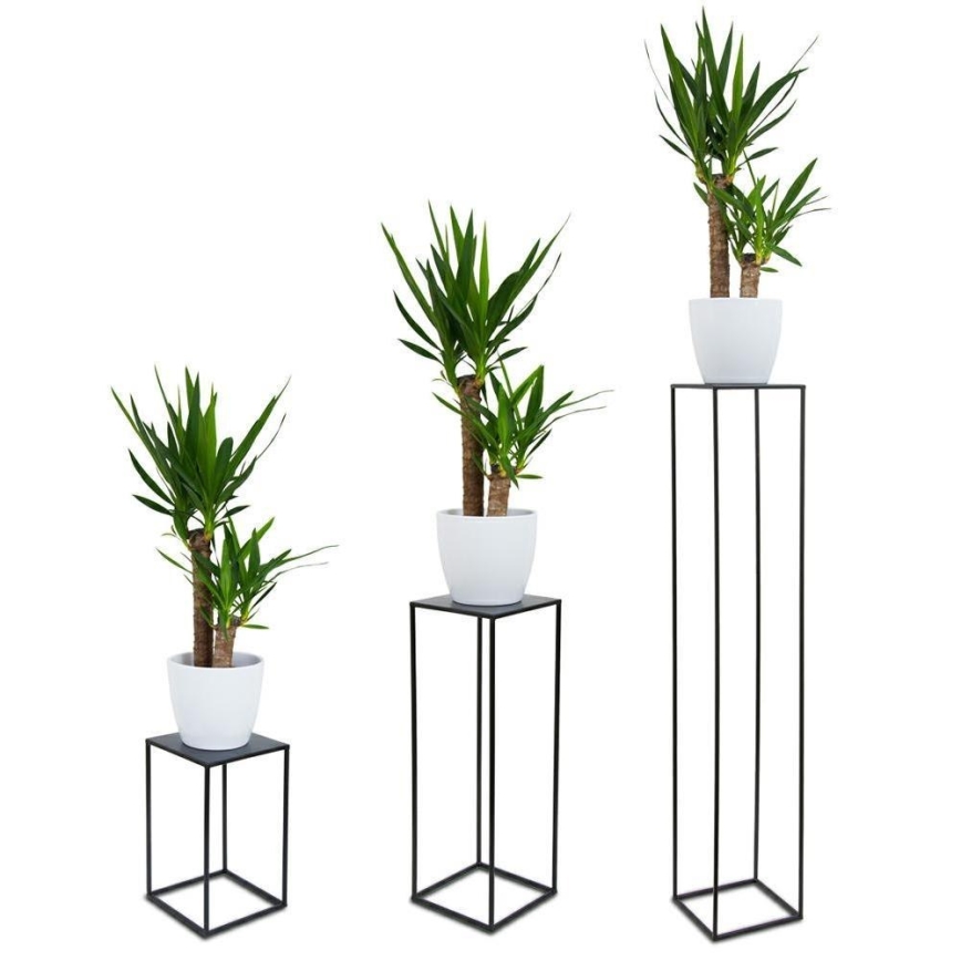 Подставка для цветов 40x24 см черный