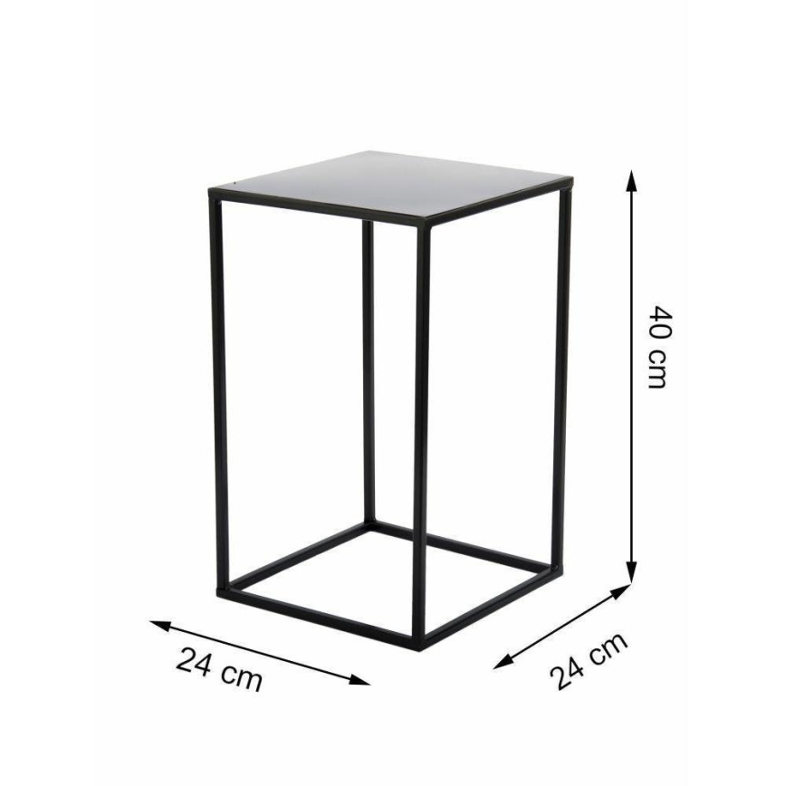Подставка для цветов 40x24 см черный
