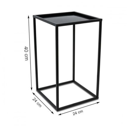 Подставка для цветов 40x24 см черная