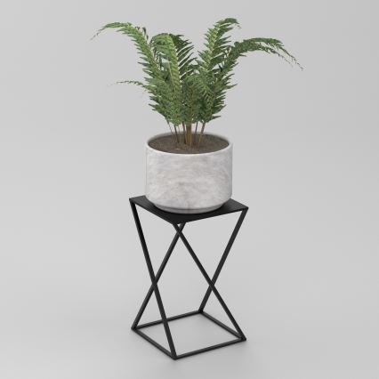 Подставка для цветов 40x24 см черная