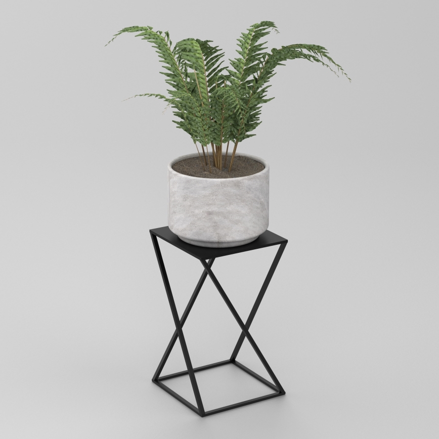 Подставка для цветов 40x24 см черная