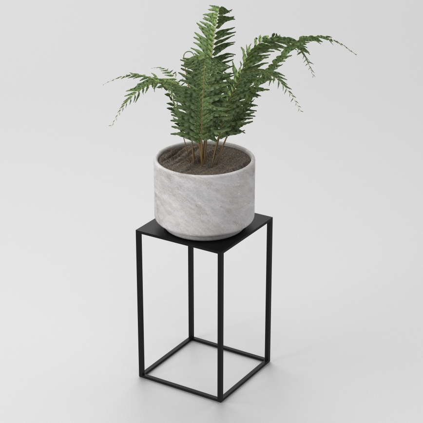 Подставка для цветов 40x24 см черная