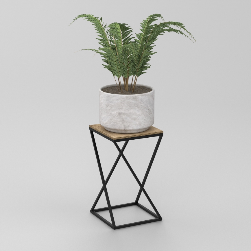 Подставка для цветов 40x24 см черный