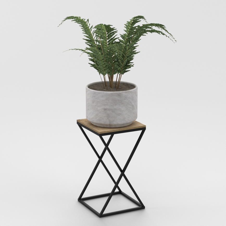 Подставка для цветов 40x24 см черный