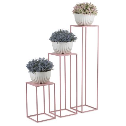 Подставка для цветов 40x24 см розовый