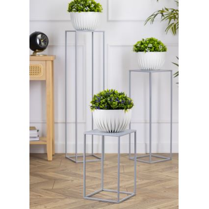 Подставка для цветов 40x24 см серый