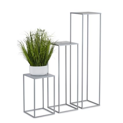 Подставка для цветов 40x24 см серый
