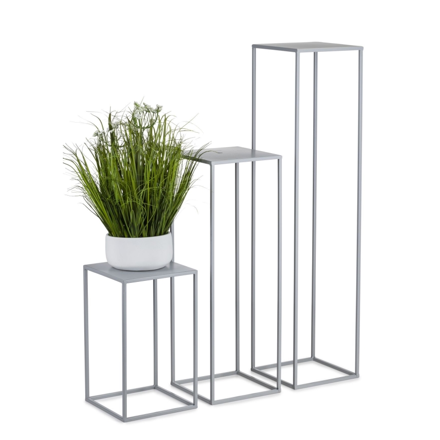 Подставка для цветов 40x24 см серый