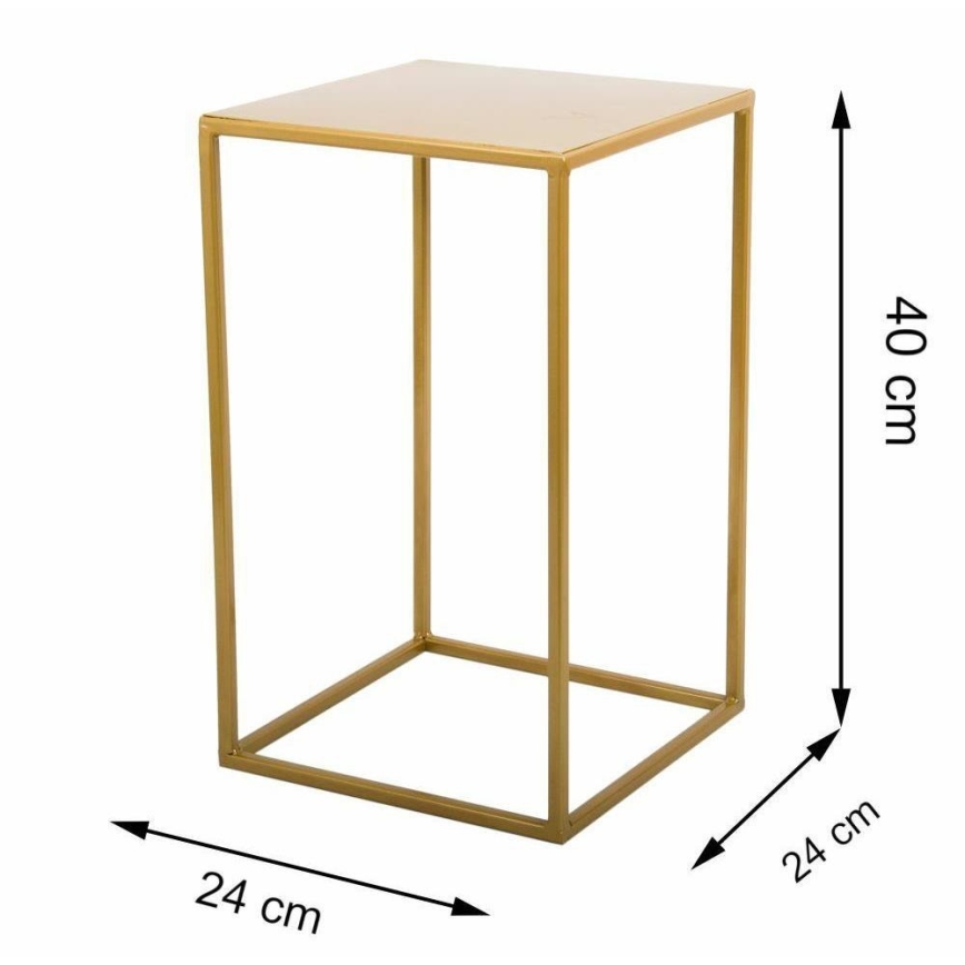 Подставка для цветов 40x24 см золотистый