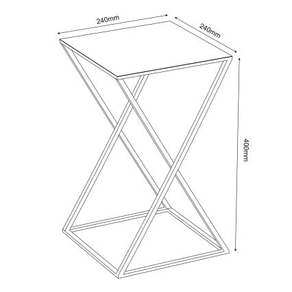 Подставка для цветов 40x24 см золотой