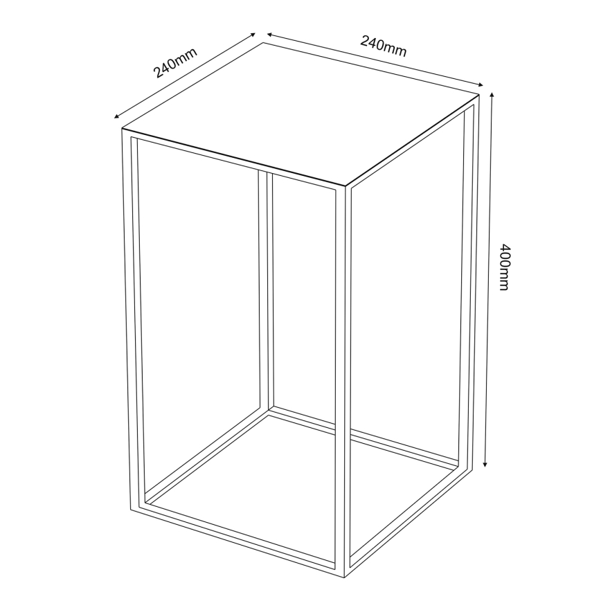 Подставка для цветов 40x24 см золотой