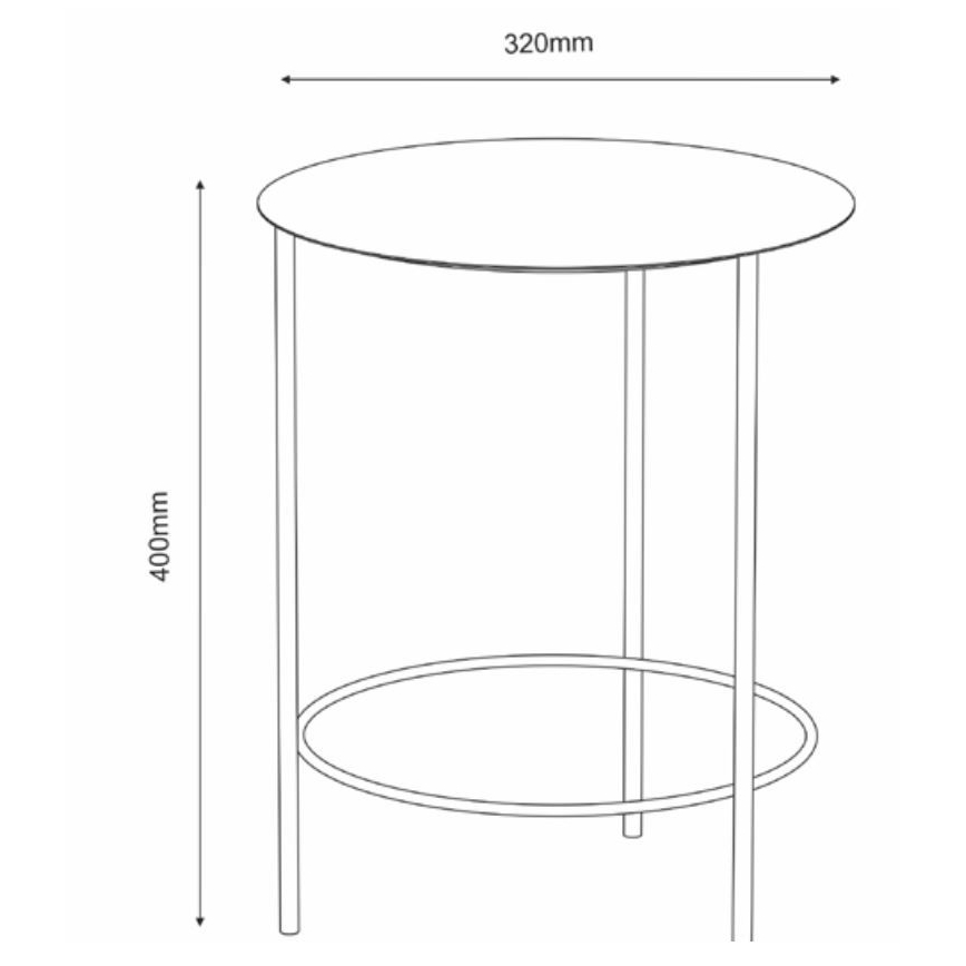 Подставка для цветов 40x32 см черный
