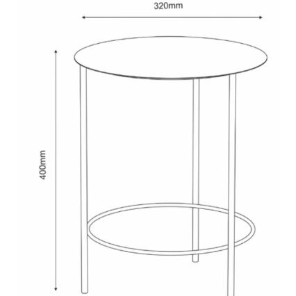 Подставка для цветов 40x32 см золотой