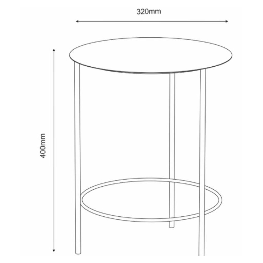 Подставка для цветов 40x32 см золотой