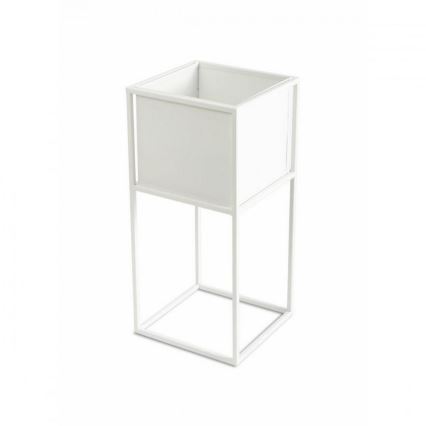 Подставка для цветов 50x24 см белая