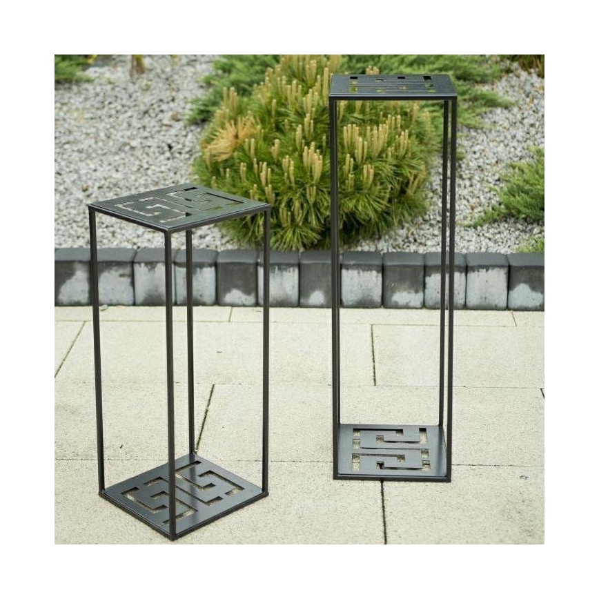 Подставка для цветов 60x24 см черная