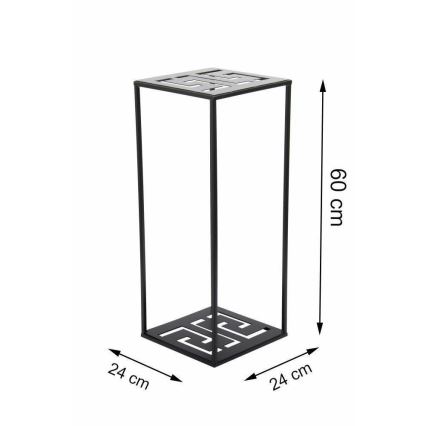 Подставка для цветов 60x24 см черная