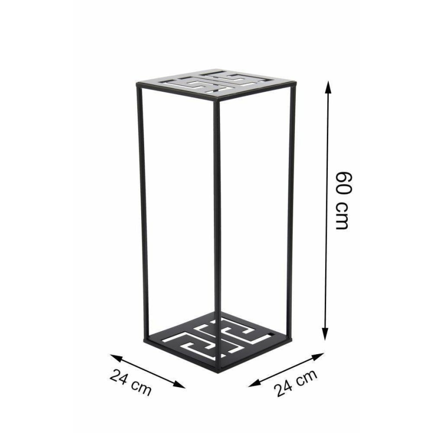 Подставка для цветов 60x24 см черная
