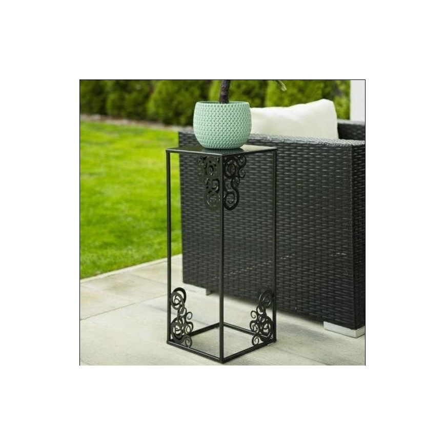 Подставка для цветов 60x24 см черная