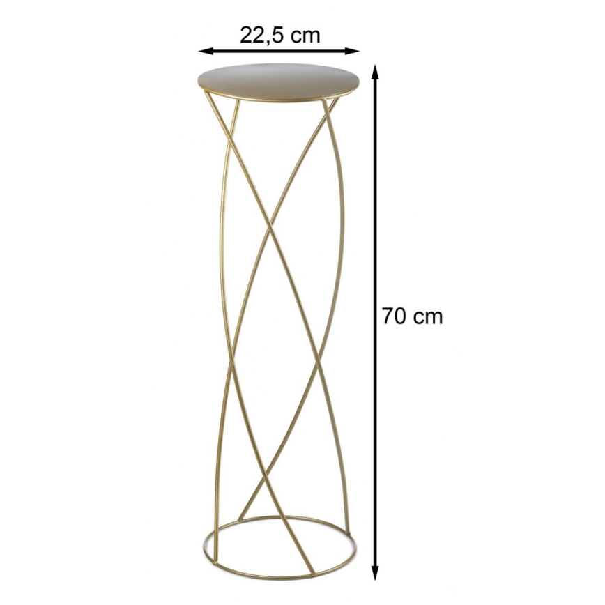 Подставка для цветов 70x22,5 см золотистый