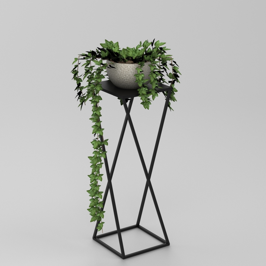 Подставка для цветов 70x24 см черная