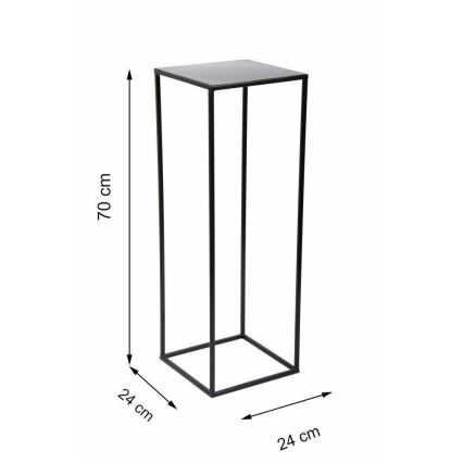 Подставка для цветов 70x24 см черный