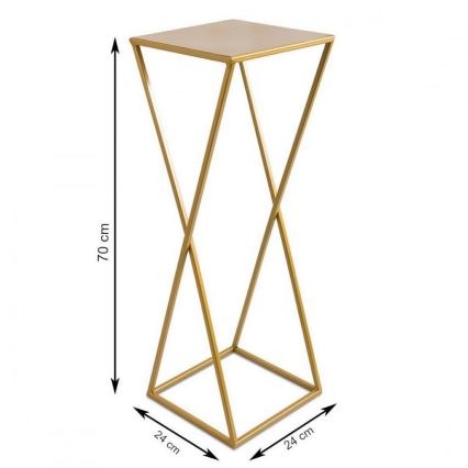 Подставка для цветов 70x24 золотистый
