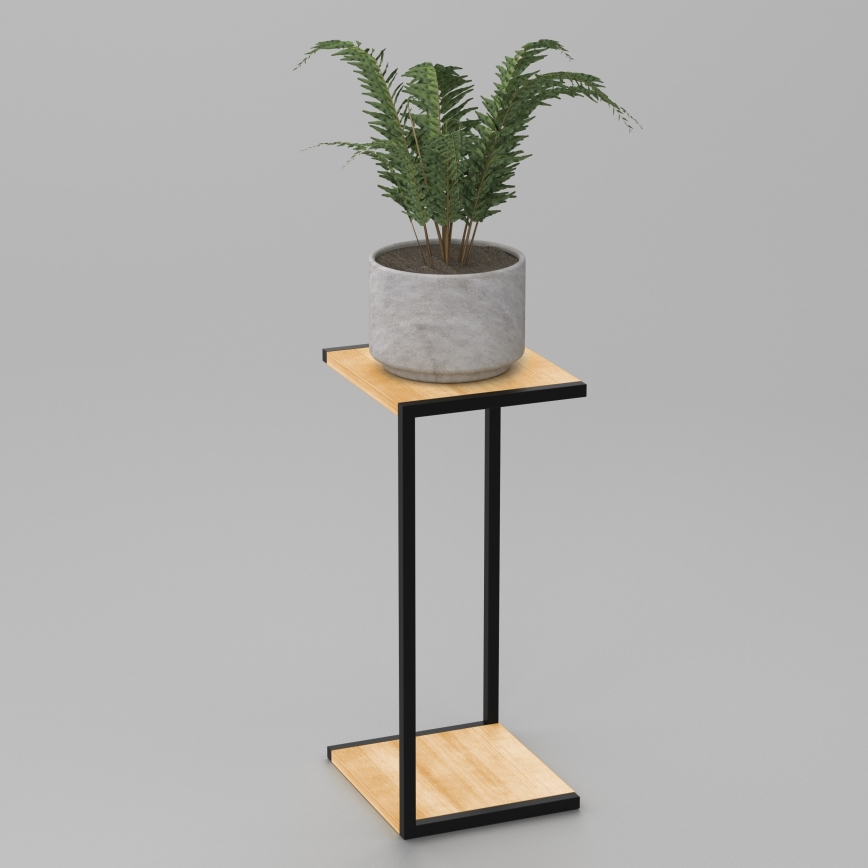 Подставка для цветов 70x30x34 см черного цвета