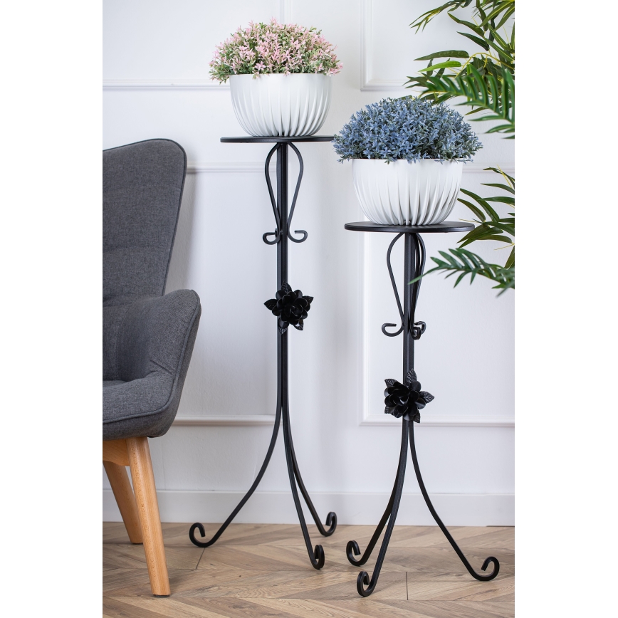 Подставка для цветов 95x39 см черный