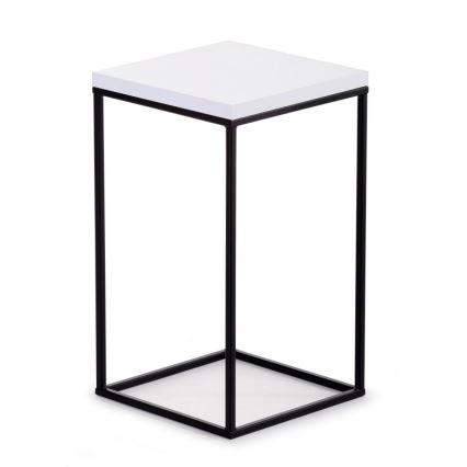 Подставка для цветов BASICLOFT 40x24 белая/черная