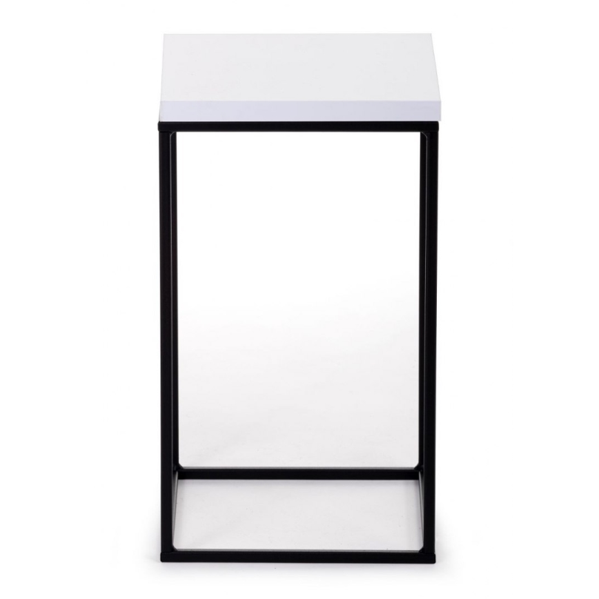 Подставка для цветов BASICLOFT 40x24 белая/черная