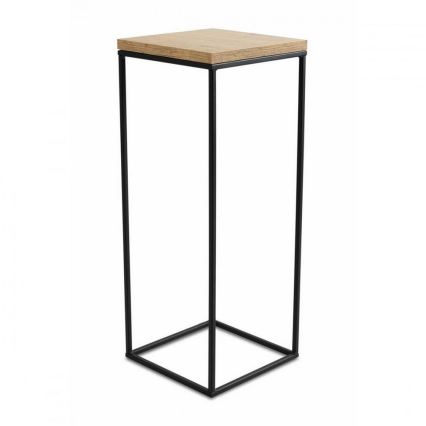 Подставка для цветов BASICLOFT 60x24 черный/коричневый