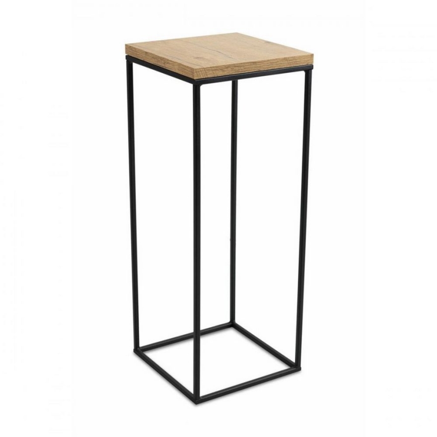 Подставка для цветов BASICLOFT 60x24 черный/коричневый