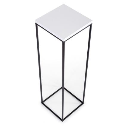Подставка для цветов BASICLOFT 80x24 черная/белая