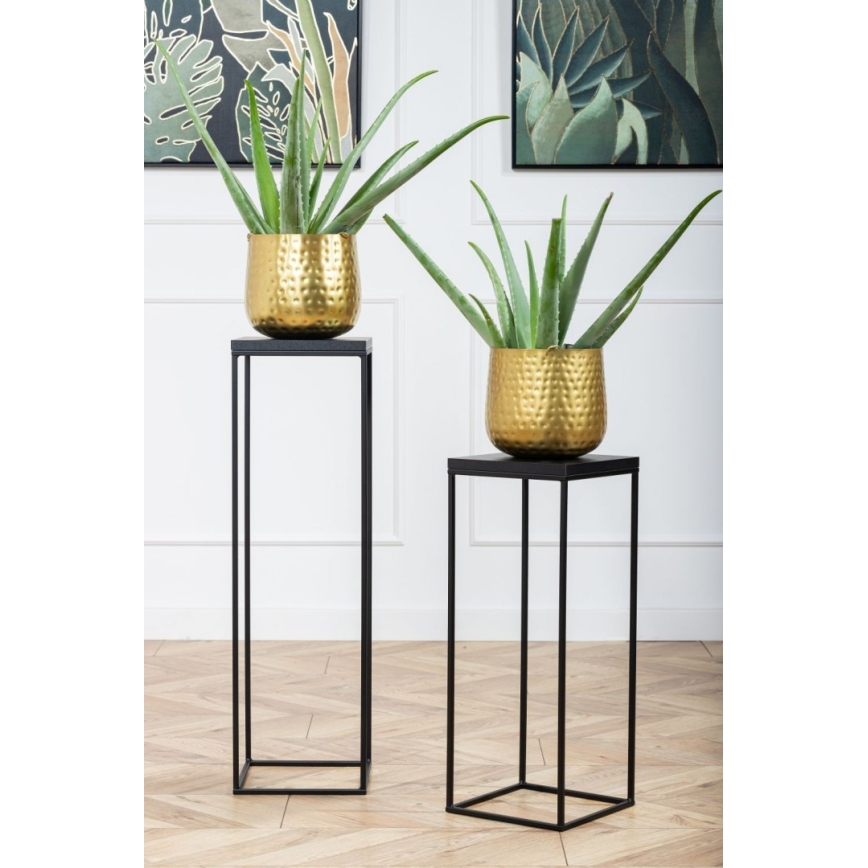 Подставка для цветов BASICLOFT 80x24 черный