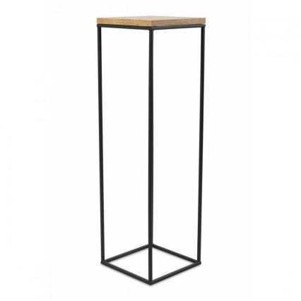 Подставка для цветов BASICLOFT 80x24 черный/коричневый