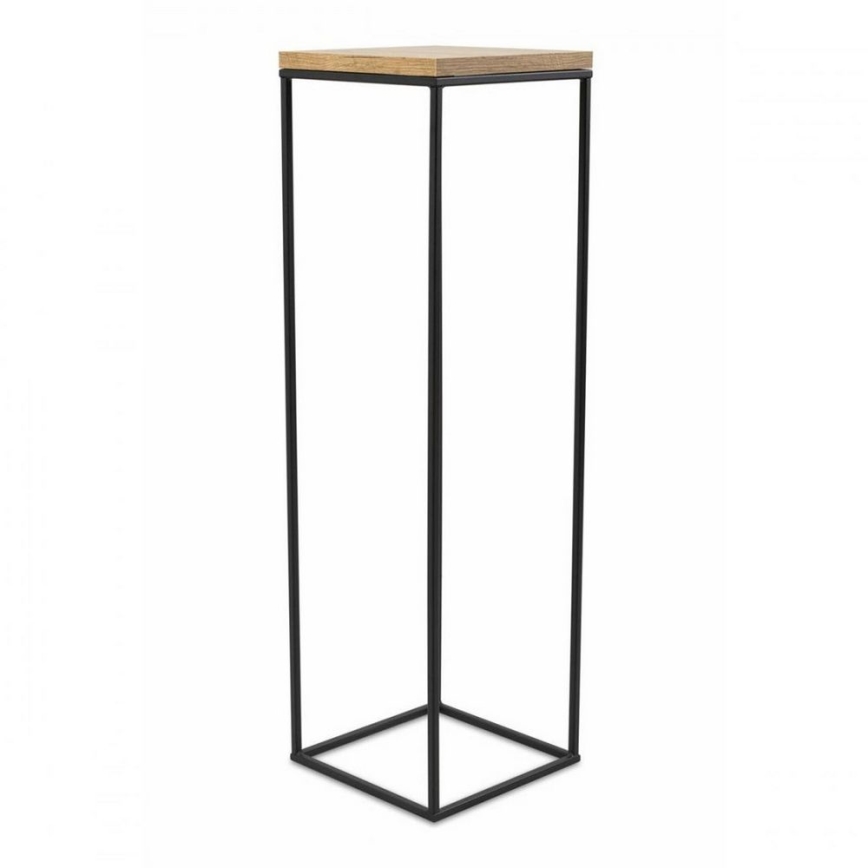 Подставка для цветов BASICLOFT 80x24 черный/коричневый