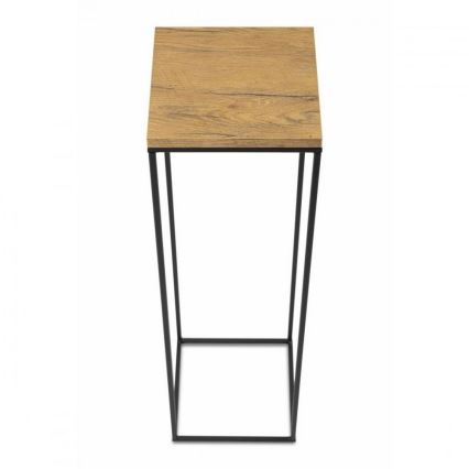 Подставка для цветов BASICLOFT 80x24 черный/коричневый