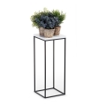 Подставка для цветов BASICLOFT 80x24 черный/белый