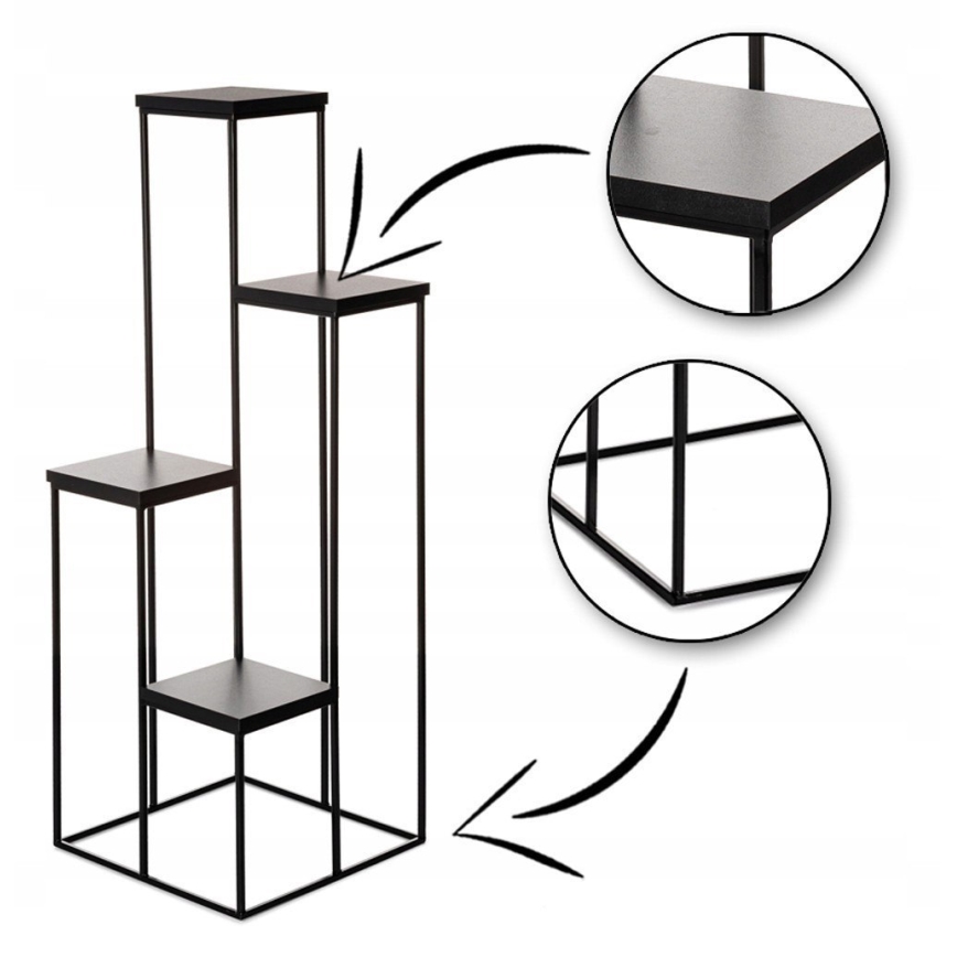 Подставка для цветов KASKADA 110x40 черная