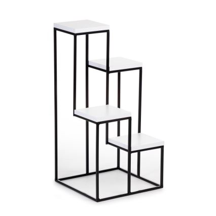 Подставка для цветов KASKADA 70x34 черная/белая
