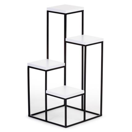 Подставка для цветов KASKADA 70x34 черная/белая