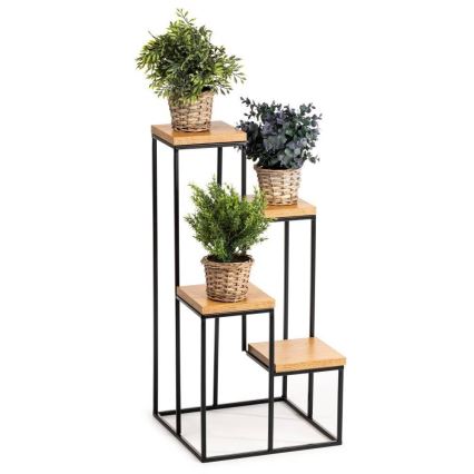 Подставка для цветов KASKADA 70x34 черный/коричневый