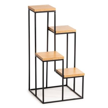 Подставка для цветов KASKADA 70x34 черный/коричневый